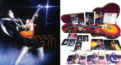 “I burned my leg real bad once back in the ‘70s, man. A smoke bomb ignited too early inside the cavity of the guitar”: Ace Frehley’s ‘Smoker’ Les Pauls were spectacular but dangerous – now one from his final Kiss tour heads to auction