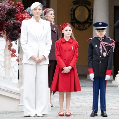 Princess Charlene and Prince Albert’s Twins Looks Adorably Patriotic on Monégasque National Day