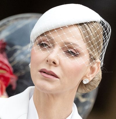 Princess Charlene Gives a Princess Kate-Like Blouse and Suit a Regal Upgrade That Grace Kelly Would Approve
