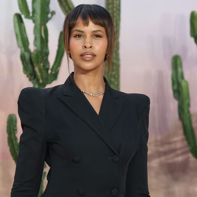 Sabrina Elba’s Baby Bangs May Outshine Her Red Hot Dress