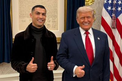 Donald Trump’s meeting with Cristiano Ronaldo capped off in a typically odd manner