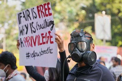 Anger grows as Delhi’s residents take to streets over toxic air: ‘People have woken up’