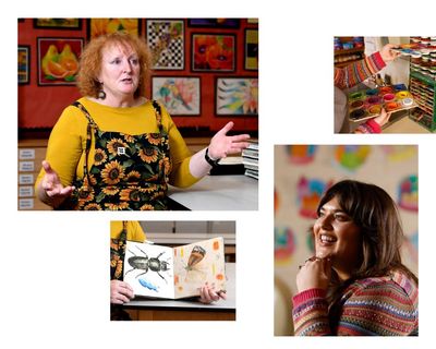 ‘AI is scary territory’: art teachers – one 64, one 29 – on cuts, creativity and life in a career that’s under threat