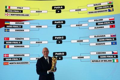 Wales to host Bosnia and Herzegovina in World Cup qualifying play-off semi-final