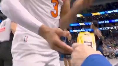 Josh Hart Did the Funniest Thing After Crashing Into Fan While Chasing Loose Ball