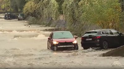 Flooding in Montenegro sweeps cars away after heavy rains