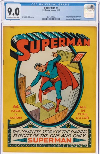 Up, up and away: Superman comic found in attic sells for $9.12m to become most expensive ever sold