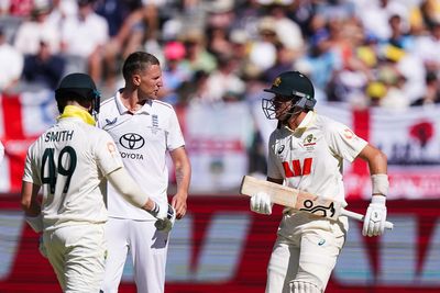 Marnus Labuschagne confronts Brydon Carse as tempers flare in Ashes first Test