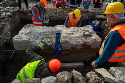 Archaeologists finally lift lid on ancient sarcophagus hidden beneath capital city