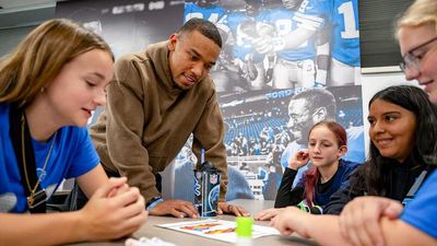 Amon-Ra St. Brown Asked Local Kids to Design His Cleats for Week 12