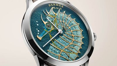 New Hermès Slim d’Hermès watch dives to new depths with fun seahorse dial
