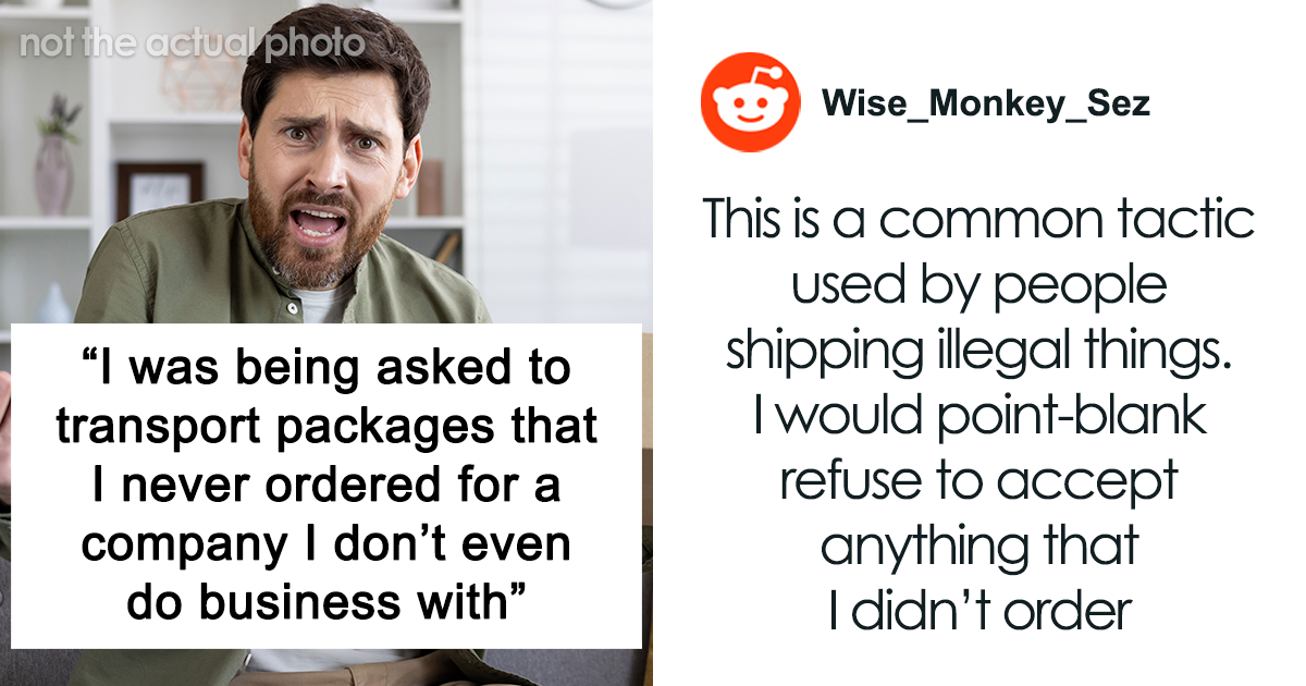 Random Package Man Finds Random Packages On His Doorstep And Refuses…