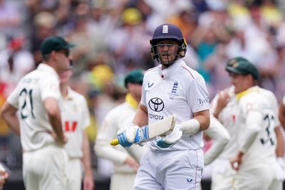England skittled once again as first Ashes Test motors towards early finish
