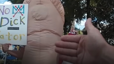 Outrage After Grandma In 'P***s Costume' Detained At Rally: 'Where's Freedom?'