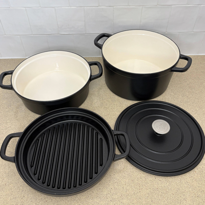 The M&S x Tom Kerridge Stackable Cast Iron Pan set is the best value cookware I've ever tried – it's under £100 and bound to sell out before Christmas