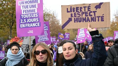 Thousands march in France to demand action on violence against women