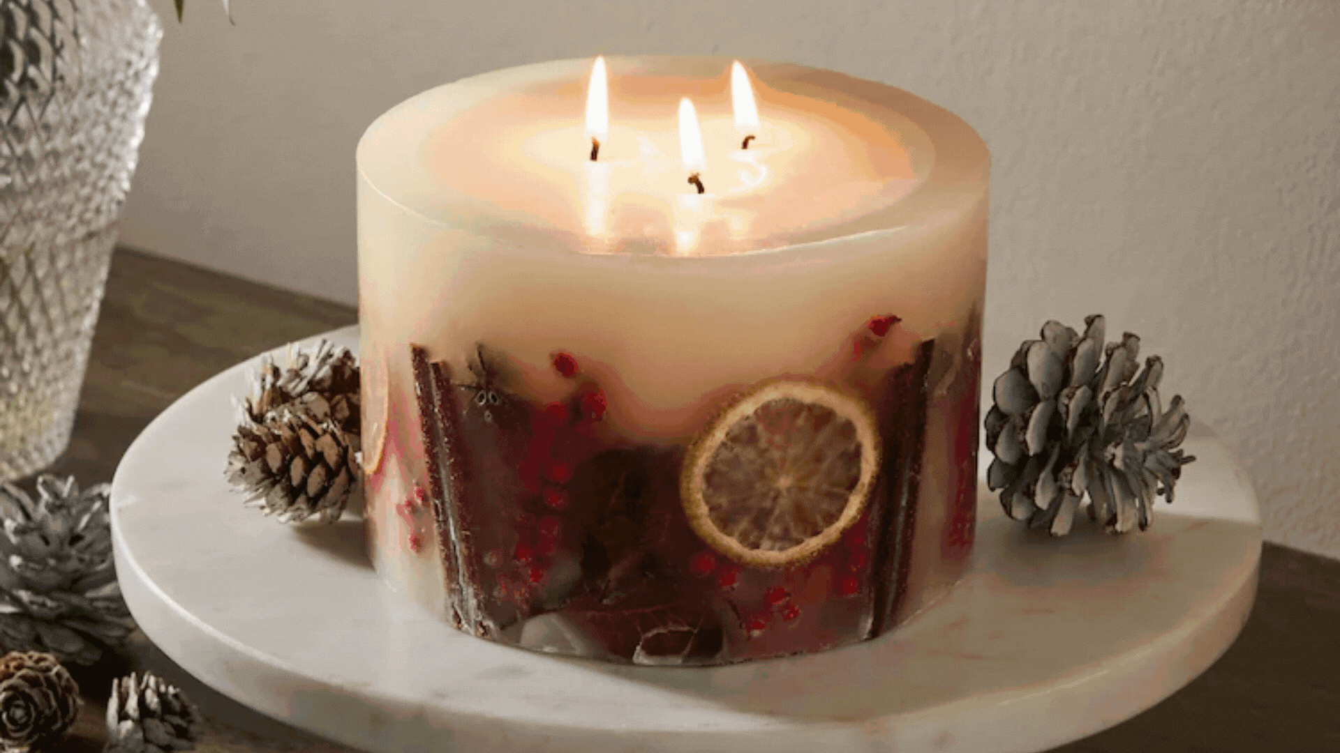 This Candle Trend Might Be the Most Nostalgic, Festive Addition to Your Home — Why Everyone Still Loves 'Inclusion Candles'