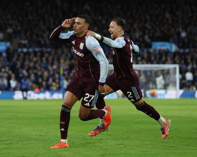 Aston Villa rally to put Leeds in trouble with classy double from Morgan Rogers