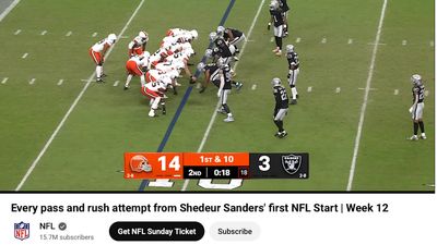 NFL Social Media Channels Have More Shedeur Sanders Highlights Than You Can Imagine