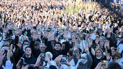Thousands march in Marseille to denounce drug violence after killing of activist's brother
