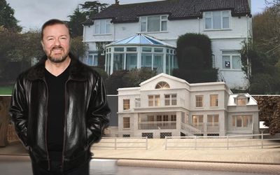 Ricky Gervais warned £5m mega-mansion on banks of River Thames at risk of 'life-threatening' floods