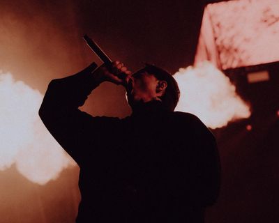 Bad Omens review – anthemic songs and pillars of fire dampened by arena nerves