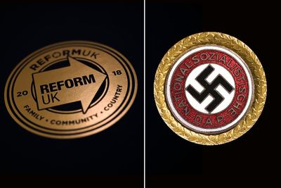 Tory row erupts over jibe comparing Reform logo to Nazi badge