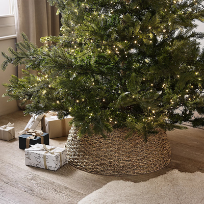 It’s easy to see why this White Company seagrass Christmas tree skirt is a bestseller, but I’ve tracked down a stunning £16 alternative at Habitat