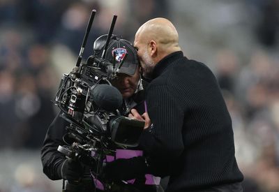 Guardiola ‘embarrassed and ashamed’ for handling camera operator in City defeat