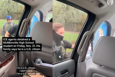 'I Don't Care': ICE Agents Slammed After Smashing Car Window to Detain US Citizen Teen