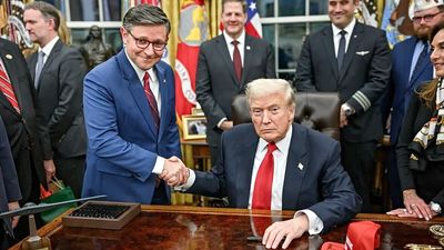 Mike Johnson is out here defending Trump’s calls for death and violence, brushing it off as a ‘factual statement’