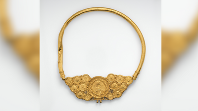 Pectoral with coins: 'One of the most intricate pieces of gold jewelry to survive from the mid-sixth century'