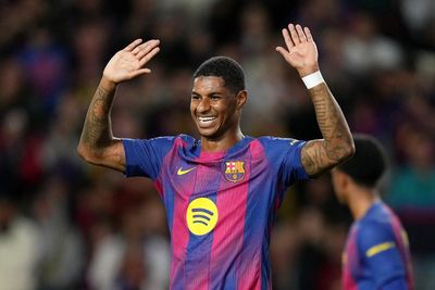 ‘He’s smiling a lot’: Rashford is enjoying himself again at Barcelona, insists Flick