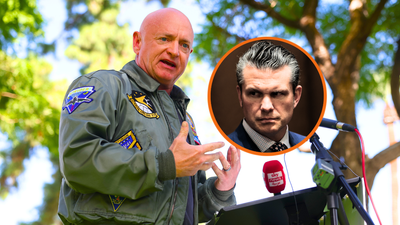 ‘My job is to defend the Constitution’: Decorated vet Senator Mark Kelly dismisses Pete Hegseth promise to recall him to active duty for court-martial