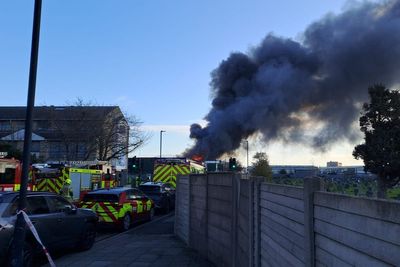 Firefighters battling large blaze at west London warehouse