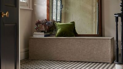 The Hidden Storage in This Bench Seat Is So Sleek, I Almost Didn't See It — It's a Genius Piece of Furniture for Keeping Shoes in a Hallway