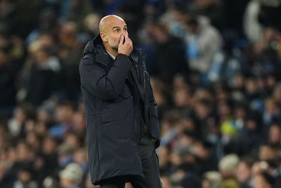 Pep Guardiola holds hands up after much-changed Man City lose in Europe
