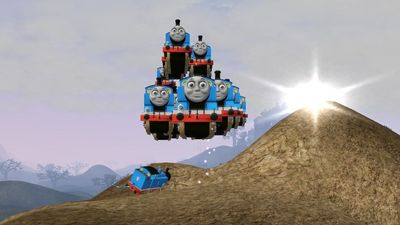 Hero modder who started the Thomas the Tank Engine meme with Skyrim thumbs his nose at 'legal threats' and 'black vans with the Mattel logo' by modding Thomas into Morrowind: 'I have issues with authority'