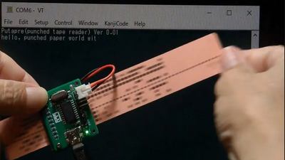 Retro computer boffin creates an all-new perforated tape reader - just don't expect high data reading speeds