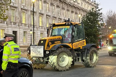 Farmers bring tractors to Budget day protest despite Met police ban
