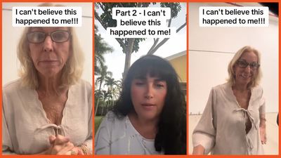 ‘And she drives a Tesla’: Racist Karen blocks woman from driving and tries to open her car door before asking what country she’s from