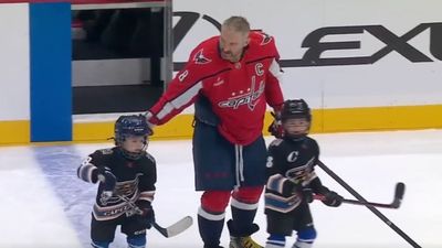 Alex Ovechkin’s Kids Warmed Up on Ice With Capitals Ahead of Game vs. Jets