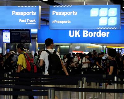 Net migration to UK drops 69% year on year, ONS figures show