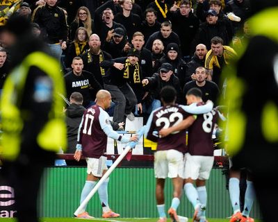 Aston Villa see off Young Boys in win marred by away fans fighting with police