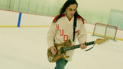 “We shot this at the high school I went to”: Nuno Bettencourt solos while ‘ice skating’ – as he shreds guitar and shaves ice in new Extreme music video