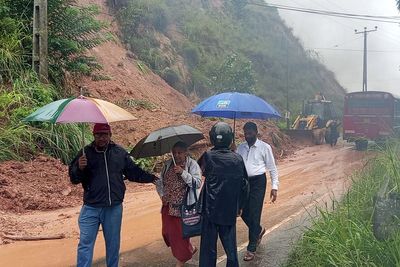 Sri Lanka closes offices and schools as death toll from landslides and floods rises to 56