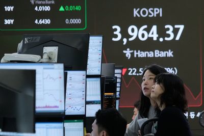 Asian shares are mixed in holiday-thinned trading with Wall Street closed for Thanksgiving