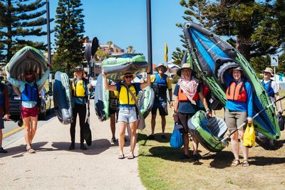 Australia’s ‘protestival’: kayaks, music, a push for climate change action – and the risk of arrest