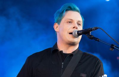 Jack White performs with Eminem at NFL half-time show