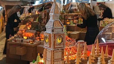 London's iconic landmarks recreated in gingerbread at charity exhibition